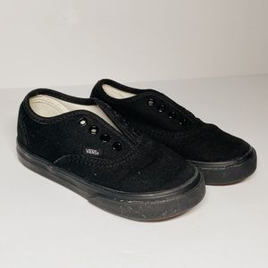 Black Vans Casual Sneakers Toddler Size 8